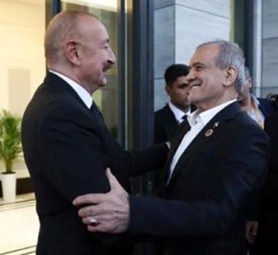 İran və Azərbaycan prezidentləri arasında görüş keçirilib: İki ölkə münasibətlərinin inkişafı vurğulanıb